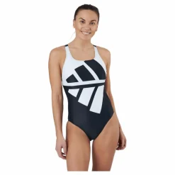 adidas 3 Bars Suit Black/white* Simning|Badkläder