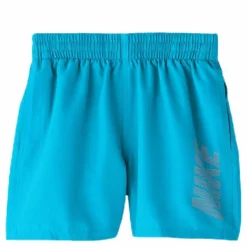 Nike Swim 4" Volley Short Logo Solid Youth Blue/Orange*Barn Simning|Badkläder