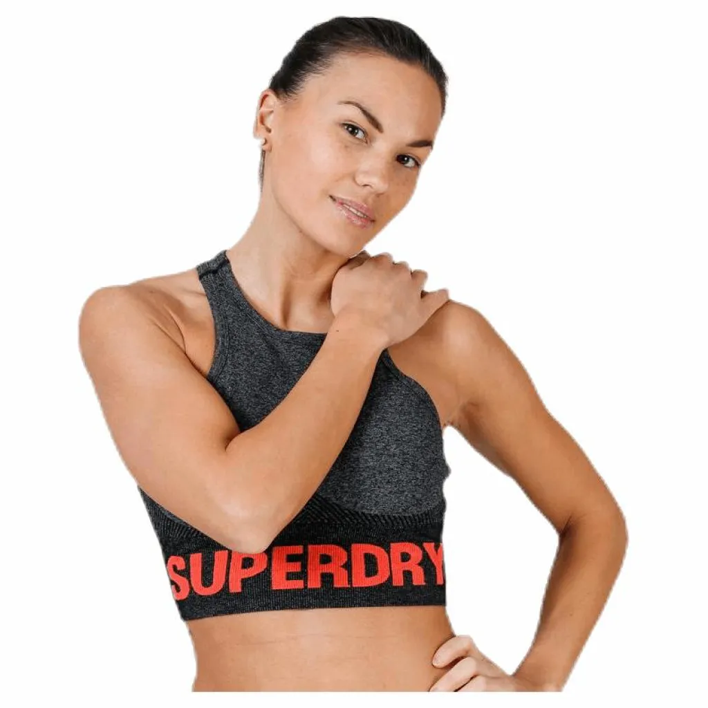Superdry Active Seamless Black* Sport-Bh:Ar|Träning