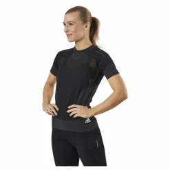adidas Primeknit Tee W Black / Dgh Solid Grey* T-Shirts|Löpning