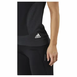 adidas Primeknit Tee W Black / Dgh Solid Grey* T-Shirts|Löpning