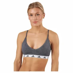 adidas Purebare Light-Support Bra Dark Grey Heather* Träning|Sport-Bh:Ar