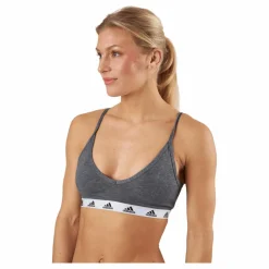 adidas Purebare Light-Support Bra Dark Grey Heather* Träning|Sport-Bh:Ar