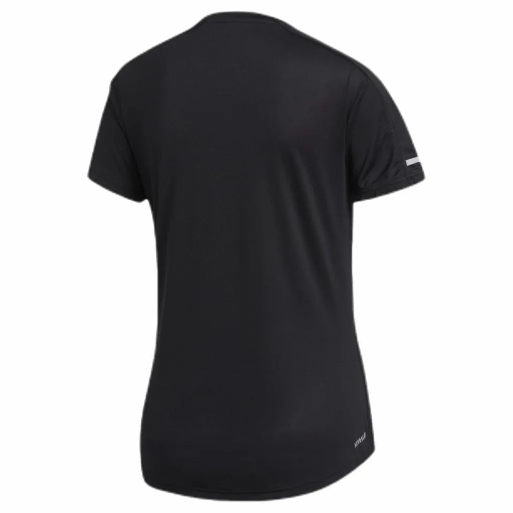 adidas Run 3 Stripes Tee Women Black* Löpning|T-Shirts