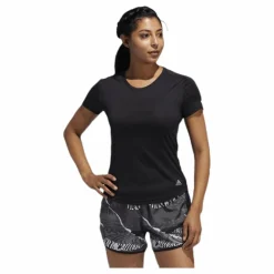 adidas Run It Short Sleeve Tee Women Black* Löpning|T-Shirts
