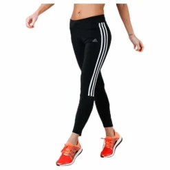 adidas Run It Tight 7/8 3 Stripe Women Black / White* Tights|Löpning