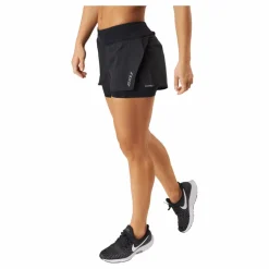 2XU Aero 2-in-1 4 Inch Shorts Black/silver Reflective* Shorts|Löpning