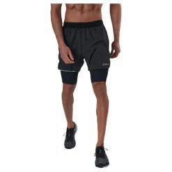 2XU Aero 2-In-1 5" Shorts Black/Silver* Löpning|Shorts