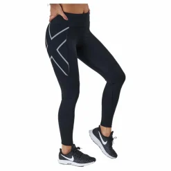 2XU Aero Vent Mid-rise Compressio Black/silver Reflective* Löpning|Tights
