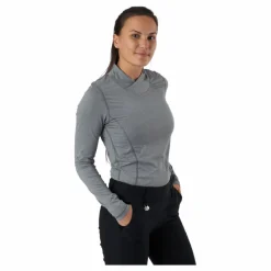 Daily Sports Agnes Ls Mock Neck Granite* Golf|Tröjor