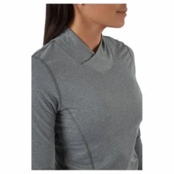 Daily Sports Agnes Ls Mock Neck Granite* Golf|Tröjor