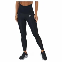 Nike Air Dri-fit Women's 7/8-length Black/white/reflective Silv* Löpning|Tights