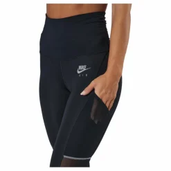 Nike Air Dri-fit Women's 7/8-length Black/white/reflective Silv* Löpning|Tights