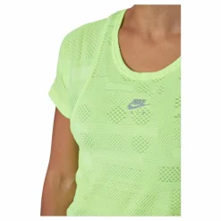Nike Air Dri-fit Women's Short-slee Volt/reflective Silv* T-Shirts|Löpning