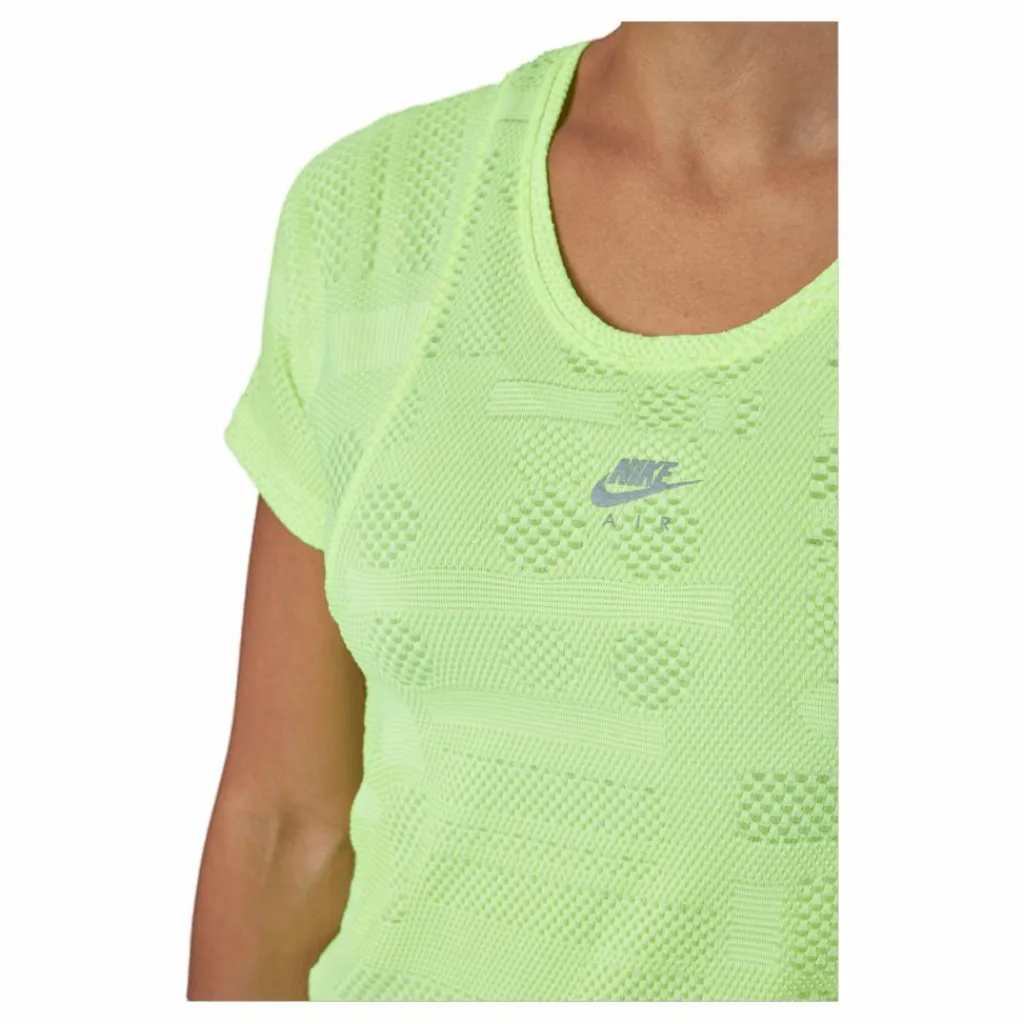 Nike Air Dri-fit Women's Short-slee Volt/reflective Silv* T-Shirts|Löpning