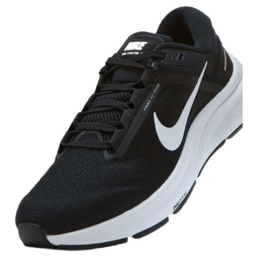Nike Air Zoom Structure 24 Women's Road Running Shoes BLACK/WHITE* Löpning|Löparskor