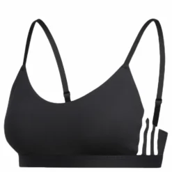 adidas All Me 3 Stripe Bra Black / White* Träning|Sport-Bh:Ar