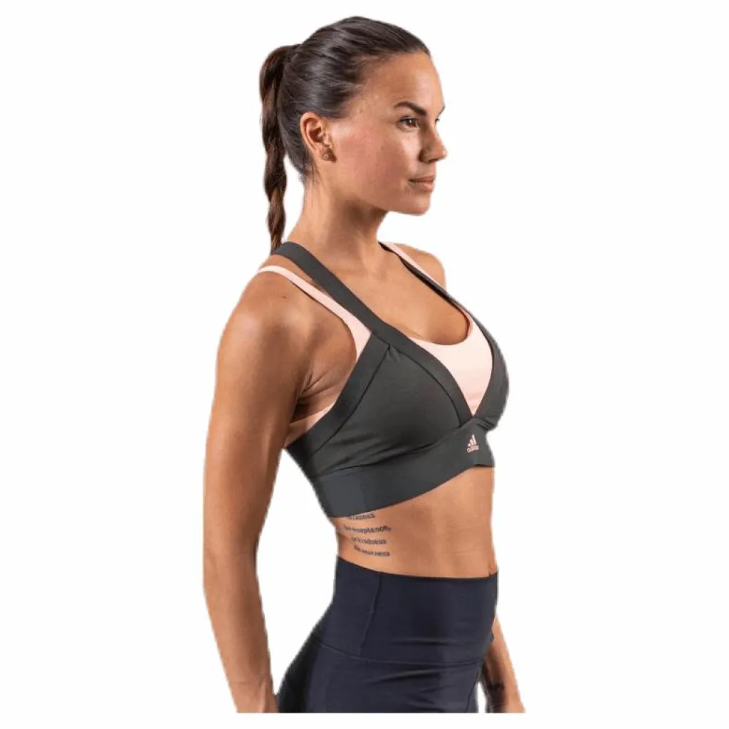 adidas All Me Layered Bra Green* Sport-Bh:Ar|Träning