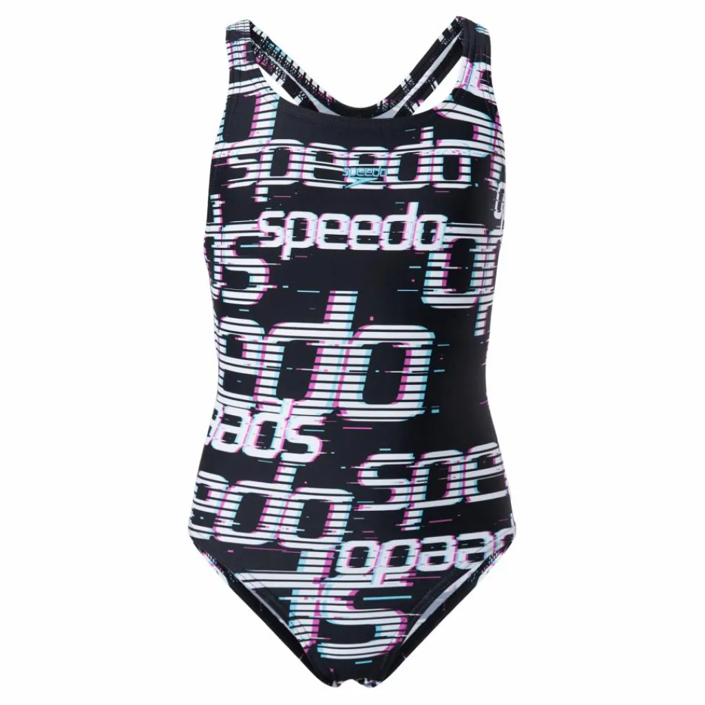 Speedo Allover Medalist White/Black*Barn Simning|Badkläder