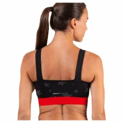 Only Play Alya Aop Sports Bra Black* Sport-Bh:Ar|Träning
