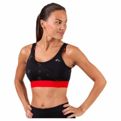 Only Play Alya Aop Sports Bra Black* Sport-Bh:Ar|Träning