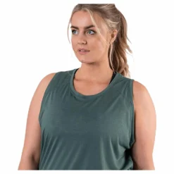 BLACC Alya Plus Size tank Green* Träning|Linnen