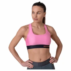 Under Armour Armour Mid Crossback Bra Pink* Sport-Bh:Ar|Löpning