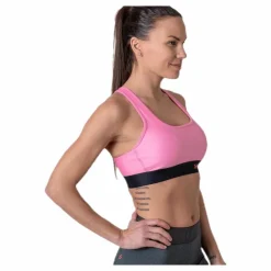 Under Armour Armour Mid Crossback Bra Pink* Sport-Bh:Ar|Löpning