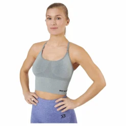 Better Bodies Astoria Seamless Bra Light Grey Melange* Sport-Bh:Ar|Träning
