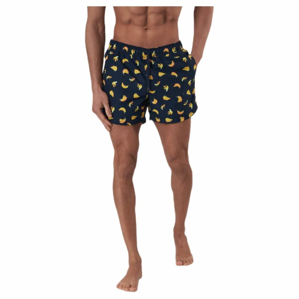 Happy Socks Banana Swimshorts Blue* Simning|Badkläder