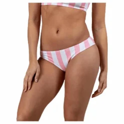 Pieces Bea Bikini Brief Pink/White* Simning|Badkläder