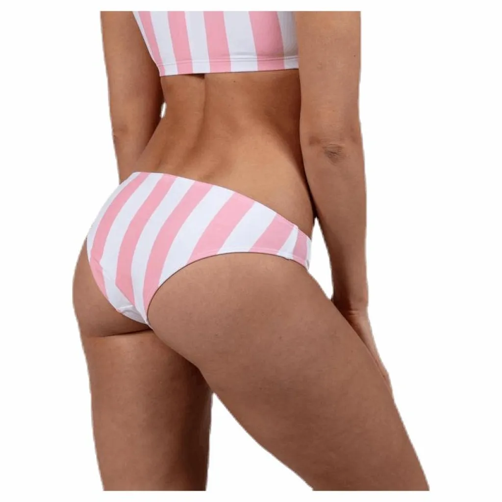 Pieces Bea Bikini Brief Pink/White* Simning|Badkläder