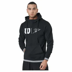 Wilson Bela Po Hoody-slimfit Black/white* Racketsporter