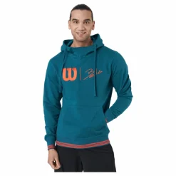 Wilson Bela Po Hoody-slimfit Blue Coral/fiesta* Tröjor|Racketsporter