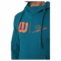 Wilson Bela Po Hoody-slimfit Blue Coral/fiesta* Tröjor|Racketsporter