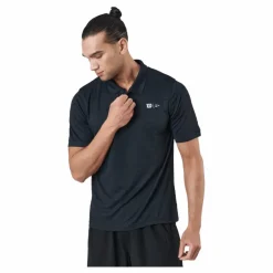 Wilson Bela Stripe Polo Ii Black* Racketsporter|T-Shirts