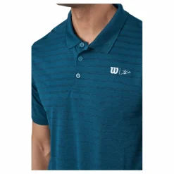 Wilson Bela Stripe Polo Ii Blue Coral* Racketsporter|T-Shirts