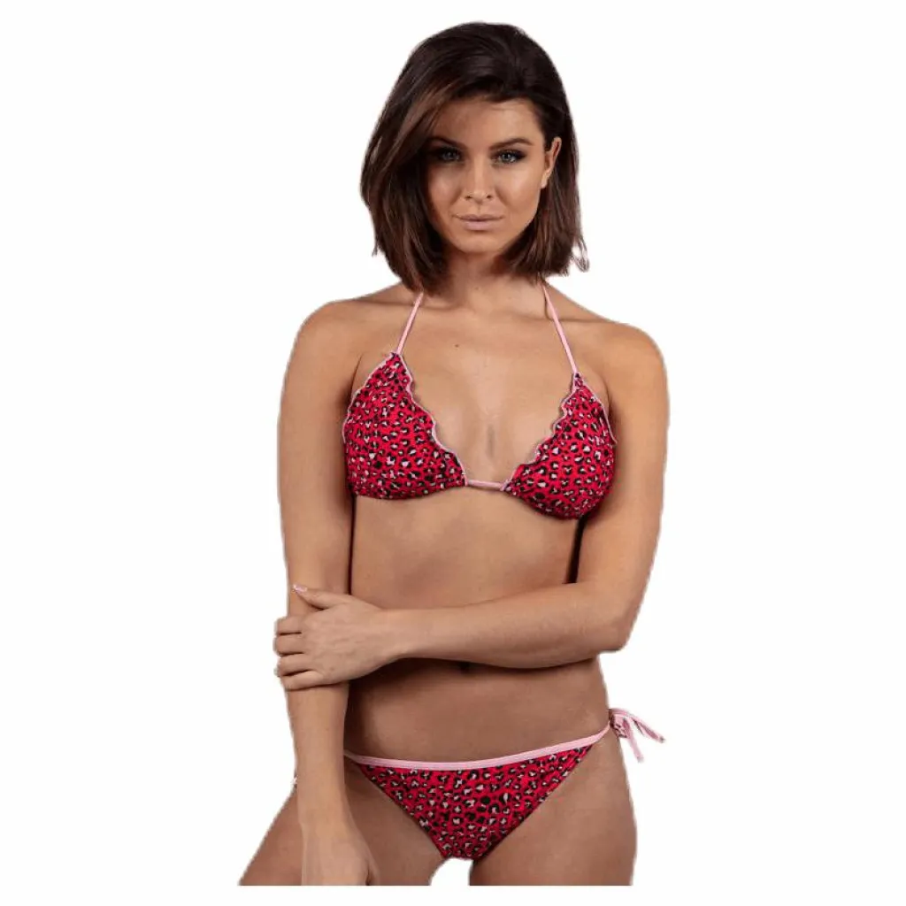 Pieces Benedicte Triangle Bra Red* Simning|Badkläder