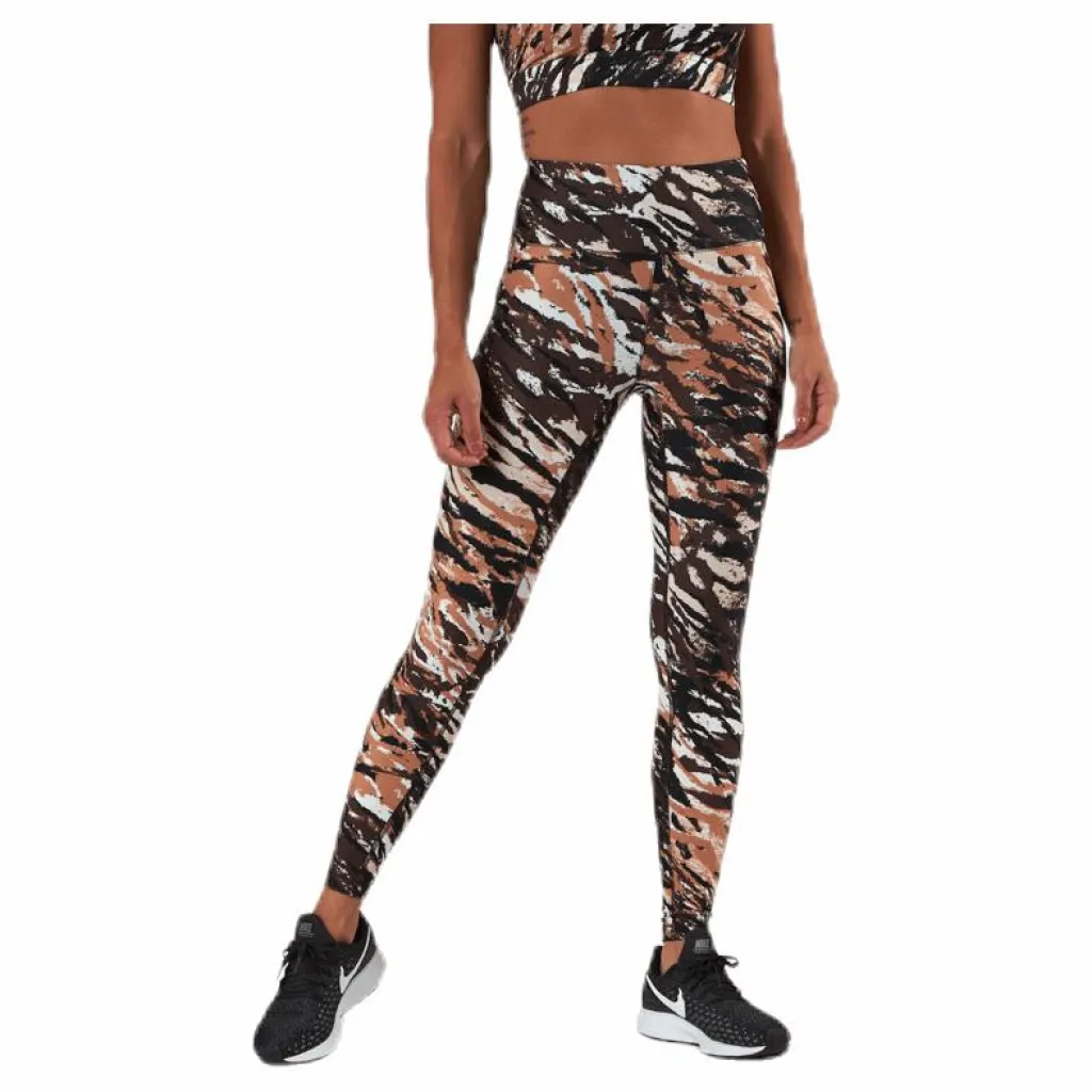 Casall Better High Waist 7/8 Tights Black/Beige* Tights|Träning