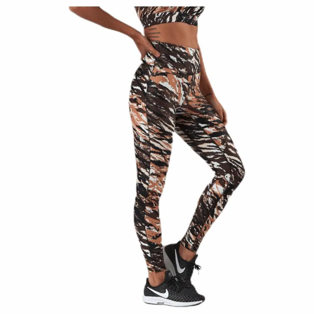 Casall Better High Waist 7/8 Tights Black/Beige* Tights|Träning