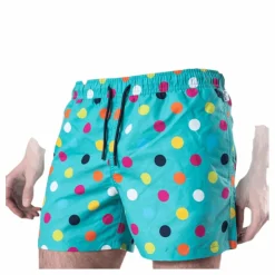 Happy Socks Big Dot Swim Shorts Green* Simning|Badkläder