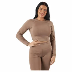 BLACC Recy Long Sleeve Top Taupe Grey* Tröjor|Träning