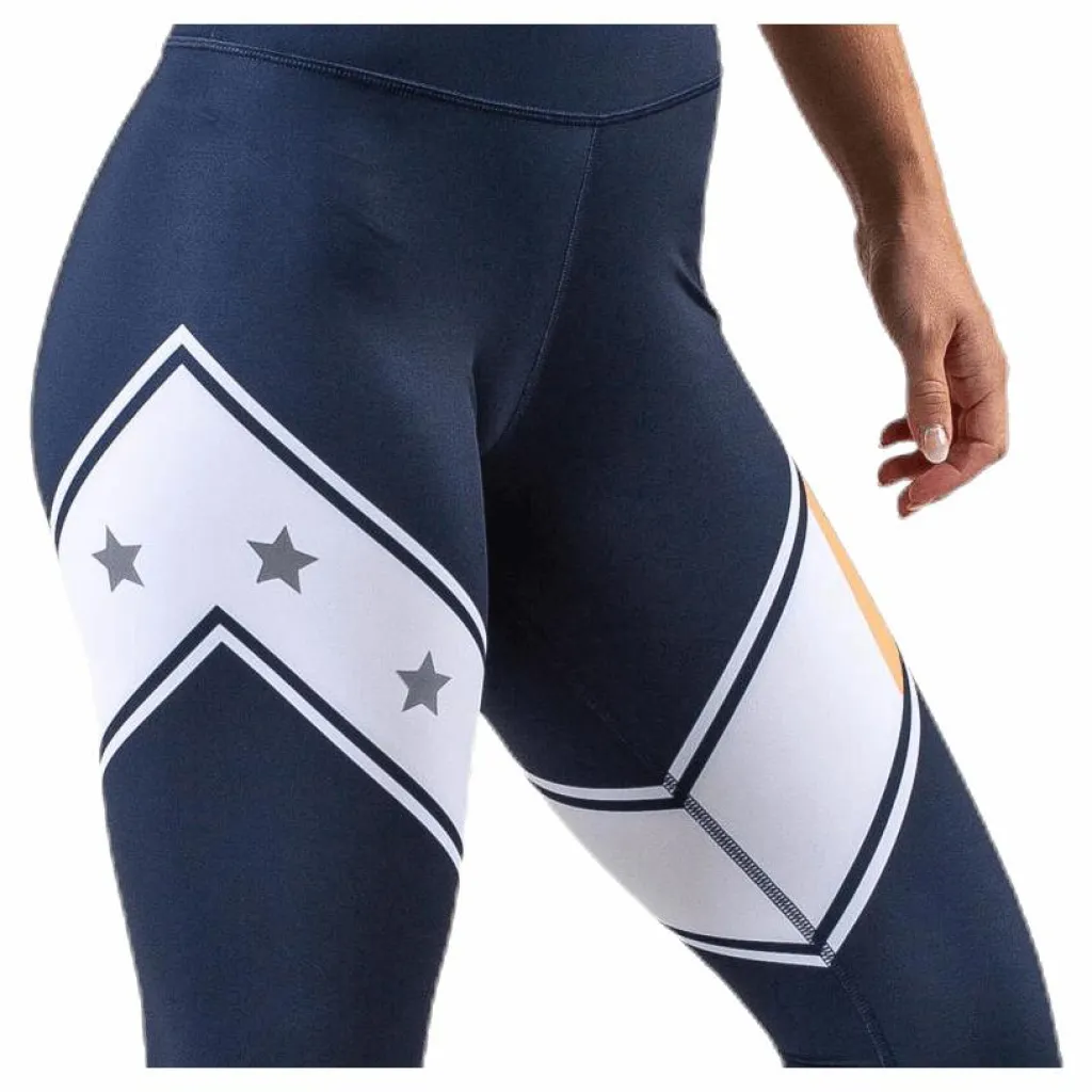 Tommy Hilfiger Sport Block Legging Stars Full Length Blue* Tights|Träning
