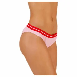 Pieces Bola Bikini Brief Pink/White* Simning|Badkläder