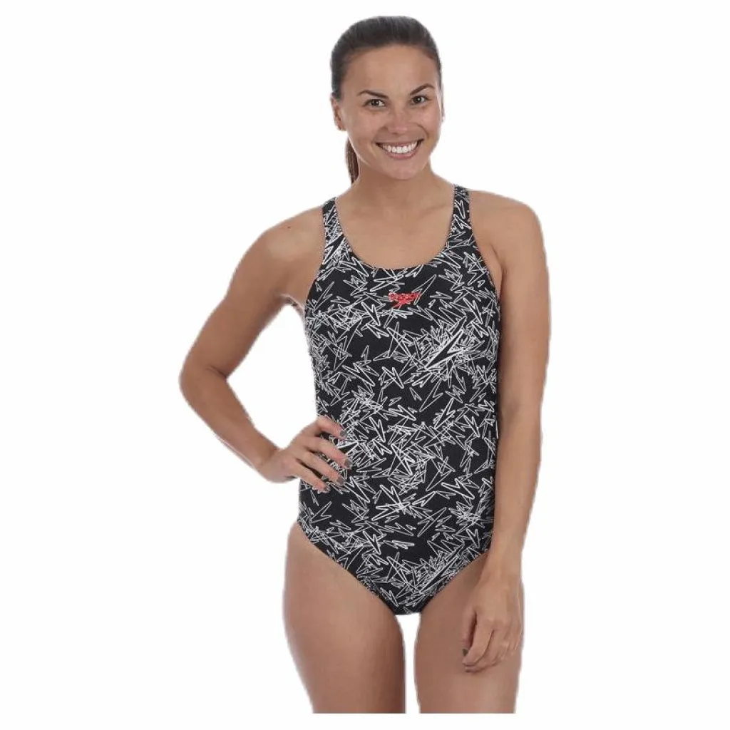 Speedo Boom Allover Muscleback White/Black* Simning|Badkläder