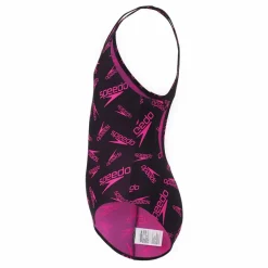 Speedo Boom Logo Medalist Jf Black/electric Pink*Barn Simning|Badkläder