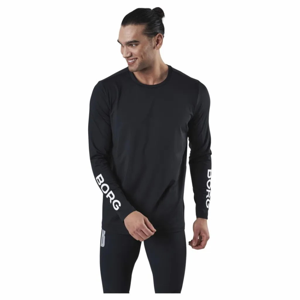 Björn Borg Borg LS Tee Black* Tröjor|Träning