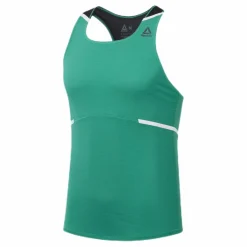 Reebok Boston Tech Singlet Green* Löpning|Linnen