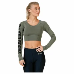 Better Bodies Bowery cropped LS Green* Tröjor|Träning