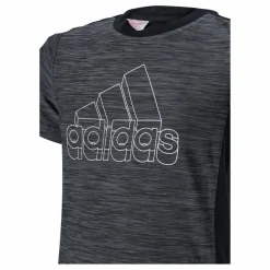 adidas Boys Aeroready Heather Tee Black / Grey Four / White*Barn T-Shirts|Träning